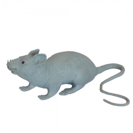 Резиновая Крыса 18см (серая)